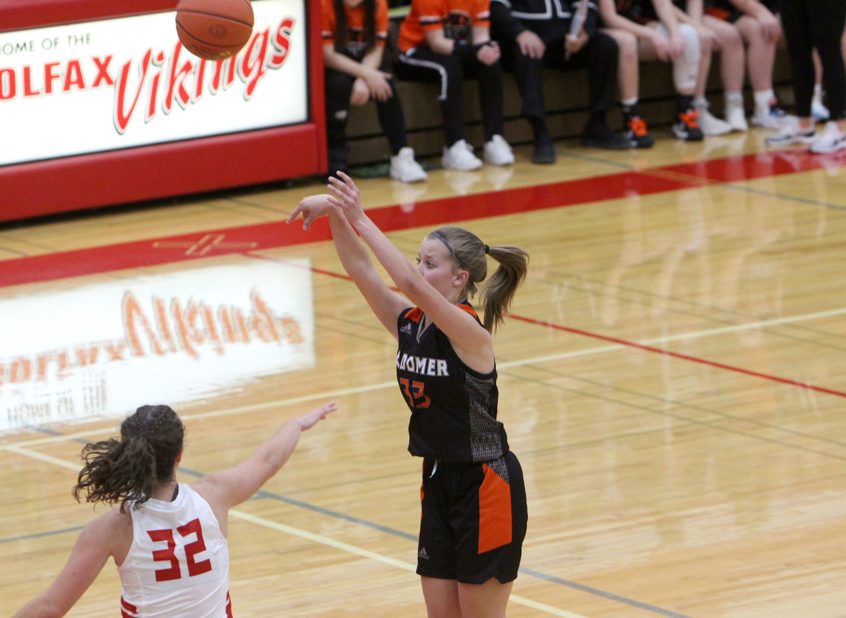 Bloomer girls basketball at Colfax 11-22-21